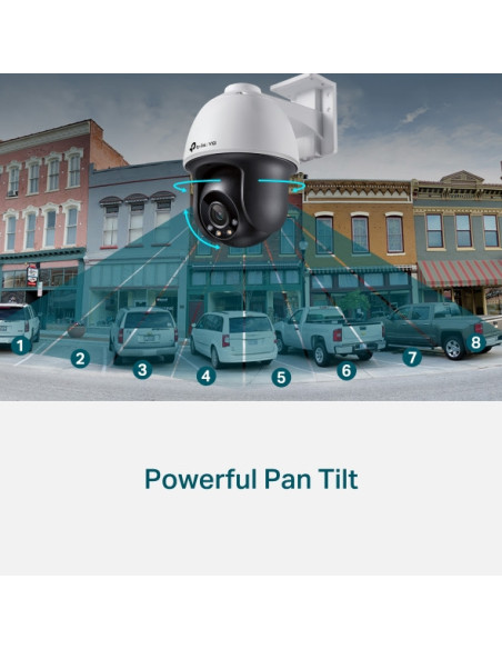 TP-Link VIGI 4MP Full Colour Pan/Tilt IP Camera | VIGI C540
