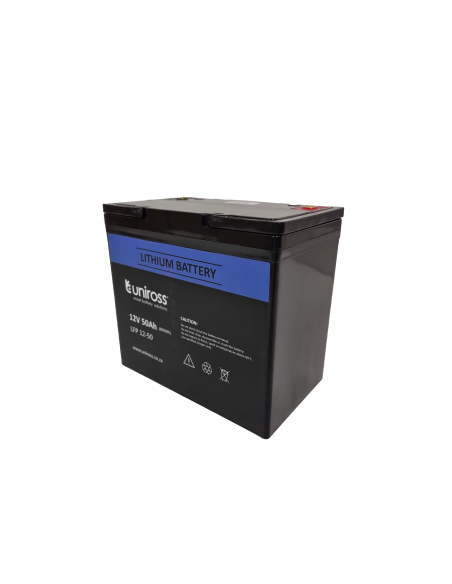 Uniross 12.8V 50Ah, 640Wh LiFEPO4 Battery | UR-BAT-LiFePO4-12-51 | MiR