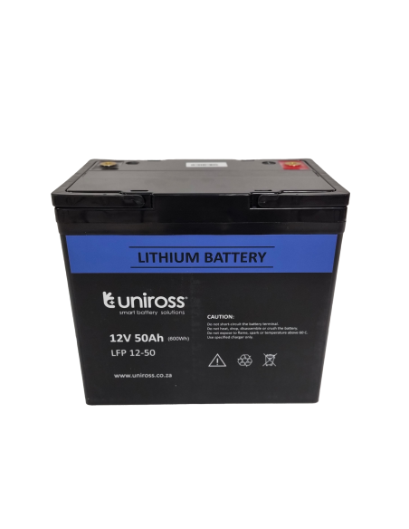 Uniross 12.8V 50Ah, 640Wh LiFEPO4 Battery | UR-BAT-LiFePO4-12-51 | MiR