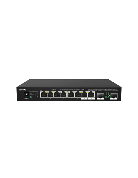 Tenda 8-Port 2.5G Ethernet Switch with 2x 2.5G SFP slots | TEM2010F