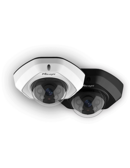 Milesight 5MP, AI Vandal-proof Mini Dome Network Camera - IK10-rated, Intelligent Analytics