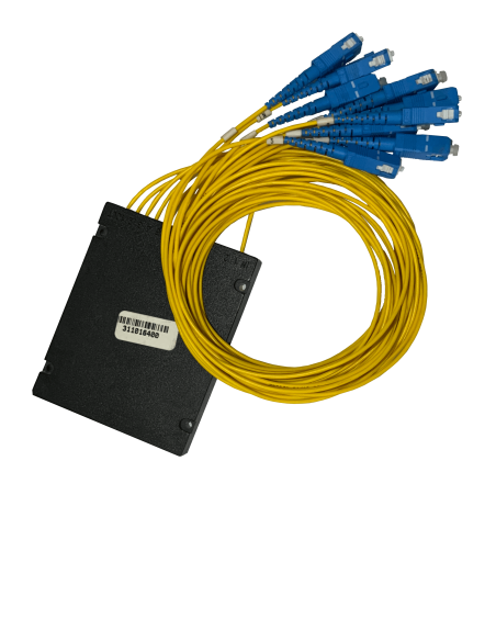 1:8 Optical Splitter with SC connectors, Box Shape