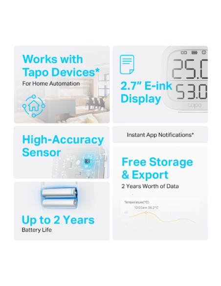 TP-Link Tapo Smart Temperature and Humidity Monitor | Tapo T315