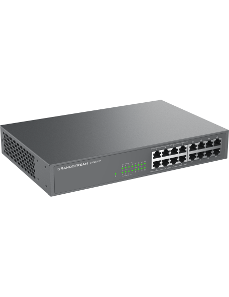 Grandstream Enterprise 16 port Unmanaged GbE PoE Switch - 138W | GWN7702P
