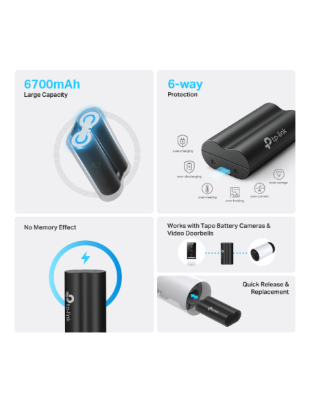 TP-Link Tapo Battery Pack for Tapo C420 Cameras | Tapo A100