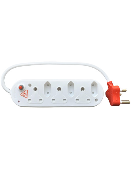 Acconet 6-Way Multiplug with 3x 16A SA and 3x 5A 2 Pin Sockets | AC-MPLUG-SURGE-6