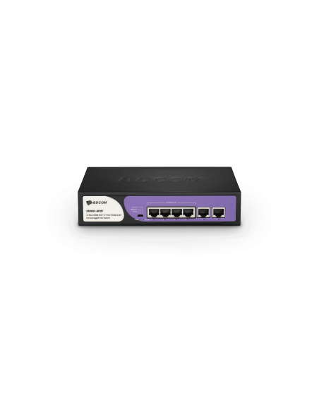 BDCOM 4-Port 100M Unmanaged PoE Switch (4-Port PoE + 2-Port 100M RJ45) 60W PoE Budget