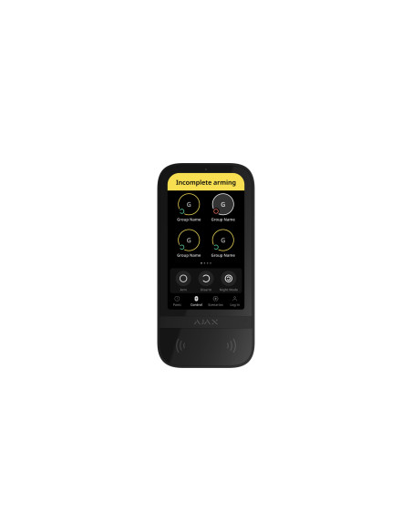 AJAX Security - Black Wireless Keypad Touch Screen | AJAX-KP-TS-B