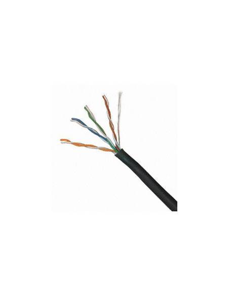 Acconet CAT5 UV Outdoor Ethernet Cable 305m Black CCA SF/TP Roll | CAT5U-305