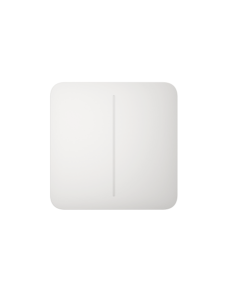 AJAX Security - White SoloButton 2-GANG | AJAX-SB-2-GANG-W