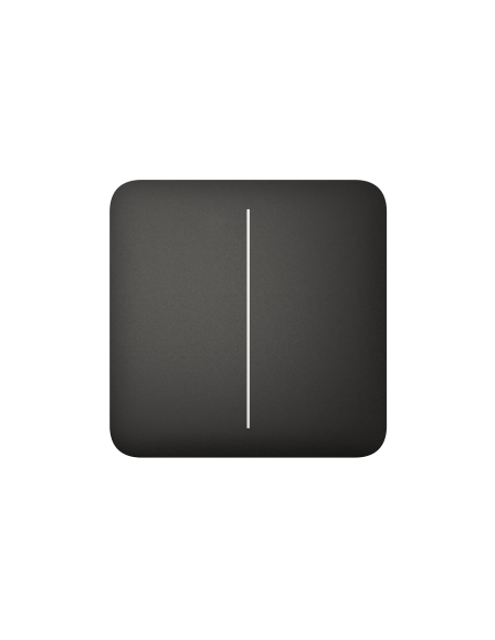 AJAX Security - Black SoloButton 2-GANG | AJAX-SB-2-GANG-B