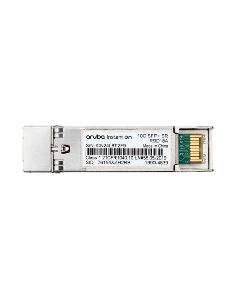 HPE Networking Instant On 10G SFP+ LC SR 300m MMF XCVR SFP Module HPE Networking Instant On 10G SFP+ LC SR 300m MMF XCVR SFP Module