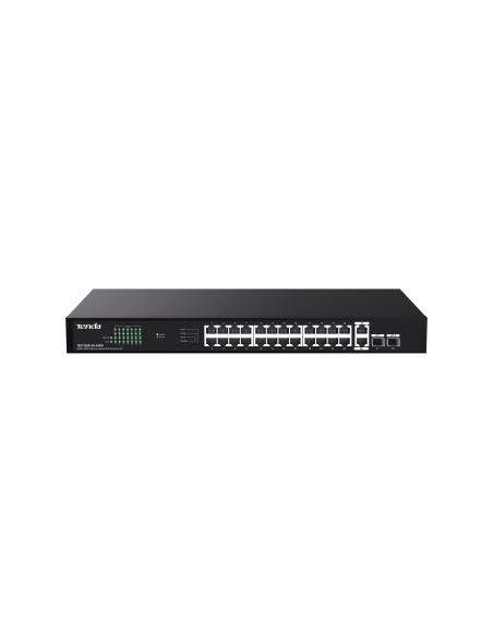 Tenda 24 Gigabit PoE ports, 2 uplink Gigabit RJ45 ports, 2 SFP ports | TEG1128P-24-410W Tenda 24 Gigabit PoE ports, 2 uplink Gigabit RJ45 ports, 2 SFP ports | TEG1128P-24-410W
