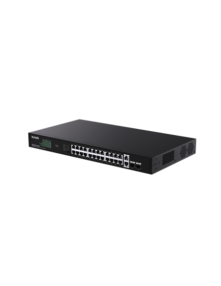 Tenda 24 Gigabit PoE ports, 2 uplink Gigabit RJ45 ports, 2 SFP ports | TEG1128P-24-410W Tenda 24 Gigabit PoE ports, 2 uplink Gigabit RJ45 ports, 2 SFP ports | TEG1128P-24-410W
