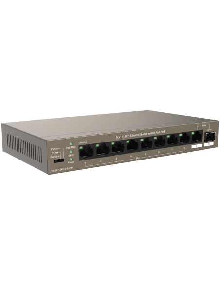 Tenda 8-Port Gigabit PoE Desktop Switch | TEG1110PF-8-120W