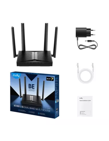 Cudy Dual Band WiFi 7 Gigabit Router | WR3600H | MiRO Cudy Dual Band WiFi 7 Gigabit Router | WR3600H | MiRO