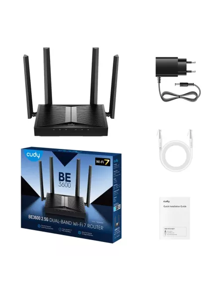 Cudy Dual Band WiFi 7 Gigabit Router | WR3600H | MiRO