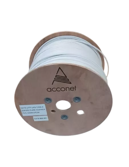 Acconet CAT6 Solid Copper 500m UTP Indoor Ethernet Cable | CAT6-500-SC Acconet CAT6 Solid Copper 500m UTP Indoor Ethernet Cable | CAT6-500-SC