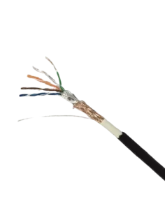 Acconet CAT5 UV Outdoor Ethernet Cable 305m Black Solid Copper SF/TP Pull Box | CAT5U-305-SC