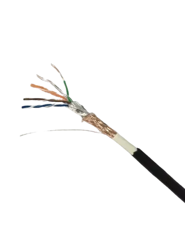 Acconet CAT5 UV Outdoor Ethernet Cable 305m Black Solid Copper SF/TP Pull Box | CAT5U-305-SC