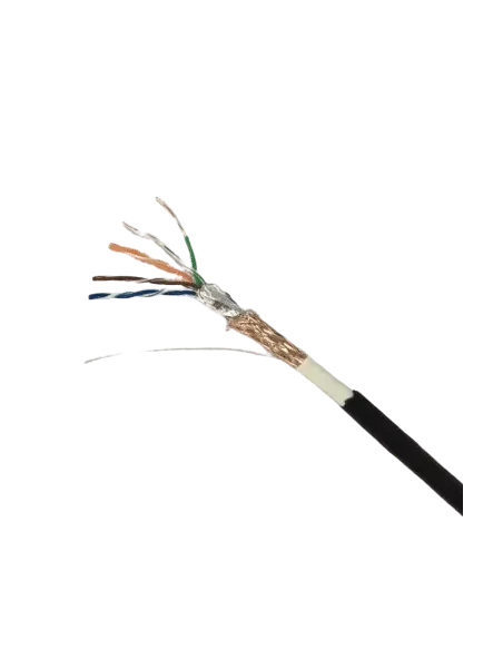 Acconet CAT5 UV Outdoor Ethernet Cable 305m Black Solid Copper SF/TP Pull Box | CAT5U-305-SC