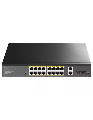 Cudy 16 Port Gigabit, PoE 180W, 2SFP Switch | GS1018PS2 Cudy 16 Port Gigabit, PoE 180W, 2SFP Switch | GS1018PS2