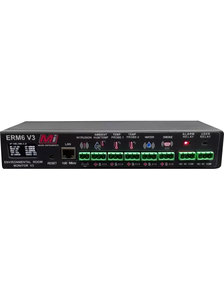 Micro Instruments Rack Mount Server Room Environmental Monitor | ERM6