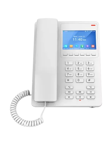 Grandstream 2 Line 3.5'' Color LCD WiFi 6 Hotel Phone White | GHP630W Grandstream 2 Line 3.5'' Color LCD WiFi 6 Hotel Phone White | GHP630W