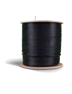 Acconet CAT6 UV Outdoor Ethernet Cable 500m Black CCA SF/TP Roll | CAT6-500-U
