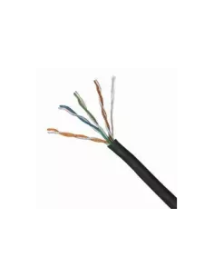 Acconet CAT6 UV Outdoor Ethernet Cable 305m Black CCA SF/TP Roll | CAT6-305-U