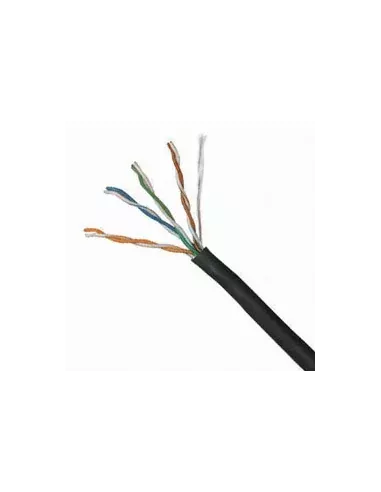 Acconet CAT6 UV Outdoor Ethernet Cable 305m Black CCA SF/TP Roll | CAT6-305-U
