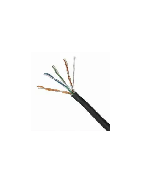 Acconet CAT6 UV Outdoor Ethernet Cable 305m Black CCA SF/TP Roll | CAT6-305-U
