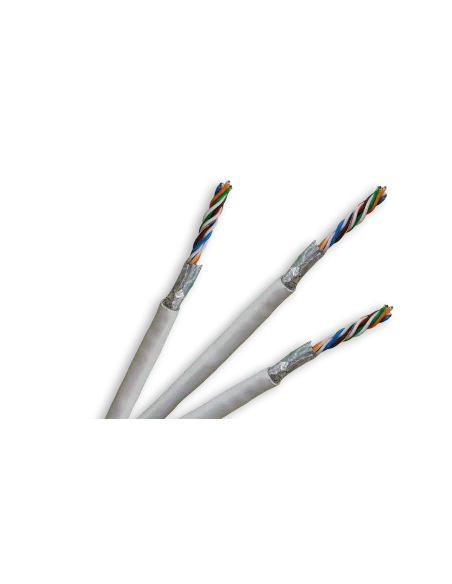 Acconet CAT6 Indoor Ethernet Cable 305m White CCA STP Pull Box | CAT6-305-STP