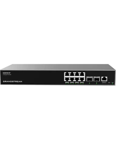 Grandstream Enterprise L3 8 port Managed GbE PoE++ Switch 120W | GWN7811P