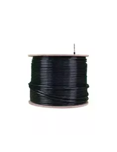 Acconet CAT6 UV Outdoor Ethernet Cable 305m Black Solid Core SF/TP Pull Box | CAT6U-305-SC