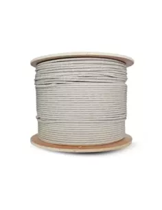 Essential CAT5e Indoor Ethernet Cable 500m Grey Solid Copper UTP Roll | CAT5-500-GEN-SC