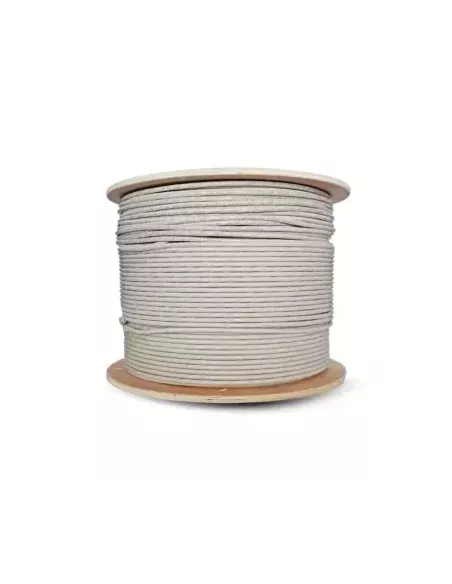 Essential CAT5e Indoor Ethernet Cable 500m Grey Solid Copper UTP Roll | CAT5-500-GEN-SC