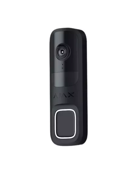 AJAX Security Outdoor Black 4MP WiFi Video Doorbell with PIR & AI | AJAX-DB-B