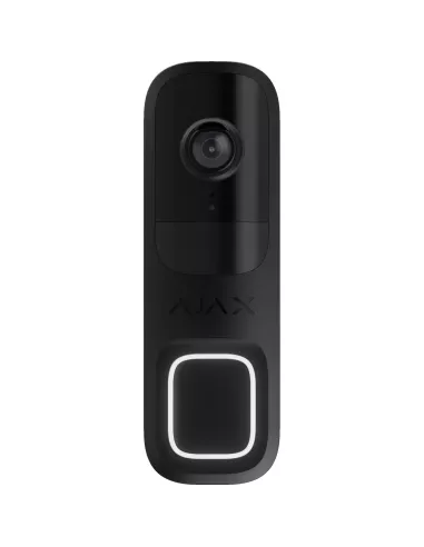 AJAX Security Outdoor Black 4MP WiFi Video Doorbell with PIR & AI | AJAX-DB-B