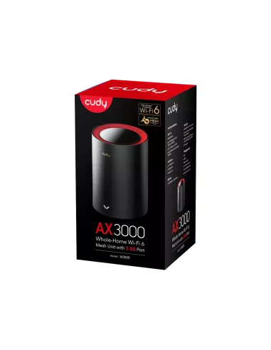 Cudy Dual Band 3000Mbps WiFi 6 Multi-Gigabit Mesh Router | M3000 (1-Pack) Cudy Dual Band 3000Mbps WiFi 6 Multi-Gigabit Mesh Router | M3000 (1-Pack)