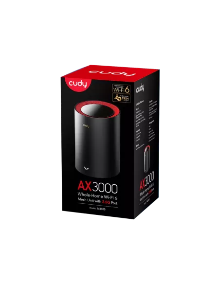 Cudy Dual Band 3000Mbps WiFi 6 Multi-Gigabit Mesh Router | M3000 (1-Pack)