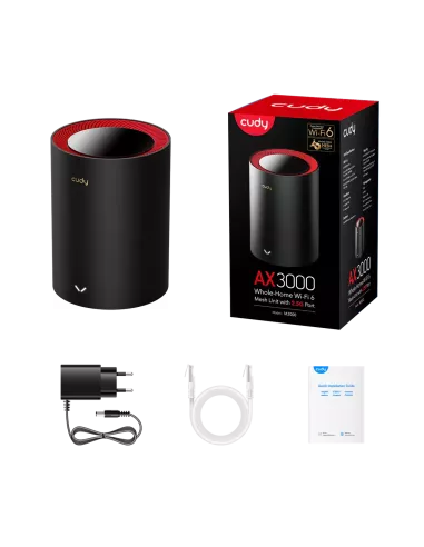 Cudy Dual Band 3000Mbps WiFi 6 Multi-Gigabit Mesh Router | M3000 (1-Pack) Cudy Dual Band 3000Mbps WiFi 6 Multi-Gigabit Mesh Router | M3000 (1-Pack)