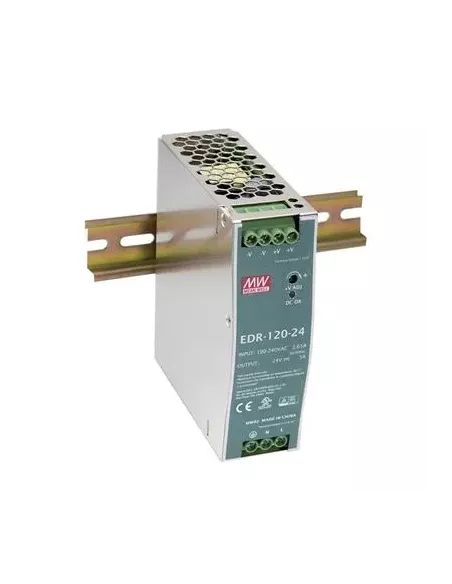 Mean Well 120W Single Industrial DIN Rail | MW-EDR-120-48