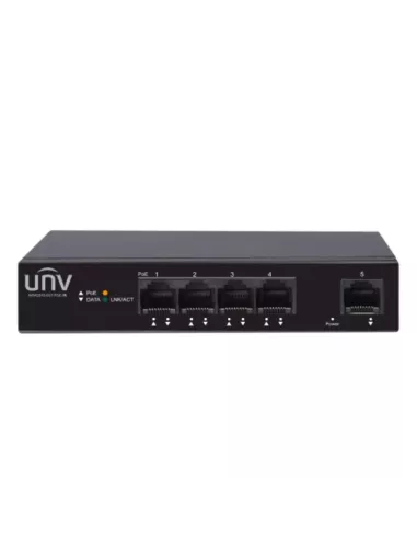 UNV - 4x Gigabit PoE Ethernet Port switch, 1x Gigabit port