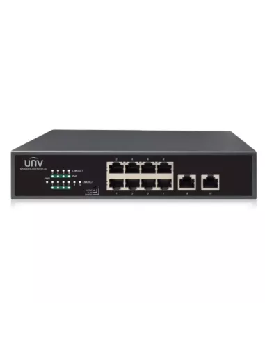 UNV - 8x Gigabit PoE Ethernet Port Switch, 2x Gigabit port UNV - 8x Gigabit PoE Ethernet Port Switch, 2x Gigabit port