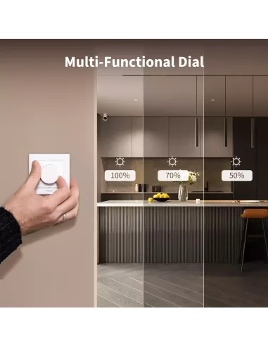 Aqara Dimmer Switch H2 EU 2 in 1 With Neutral & No Neutral (Gray) | AQ-CTRL-DIM-SW-WALL-G Aqara Dimmer Switch H2 EU 2 in 1 With Neutral & No Neutral (Gray) | AQ-CTRL-DIM-SW-WALL-G