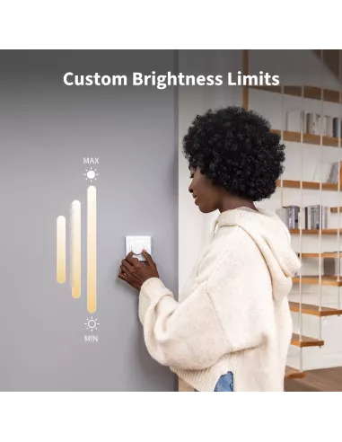 Aqara Dimmer Switch H2 EU 2 in 1 With Neutral & No Neutral (White) | AQ-CTRL-DIM-SW-WALL-W Aqara Dimmer Switch H2 EU 2 in 1 With Neutral & No Neutral (White) | AQ-CTRL-DIM-SW-WALL-W