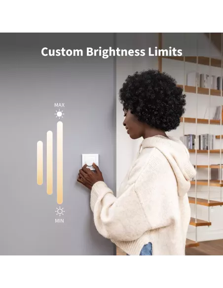 Aqara Dimmer Switch H2 EU 2 in 1 With Neutral & No Neutral (White) | AQ-CTRL-DIM-SW-WALL-W Aqara Dimmer Switch H2 EU 2 in 1 With Neutral & No Neutral (White) | AQ-CTRL-DIM-SW-WALL-W