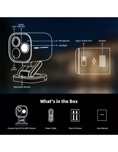 Aqara Camera Hub G5 Pro (WiFi, Shadow Gray) | AQ-HUB-CAM-G5-PRO-WIFI-G
