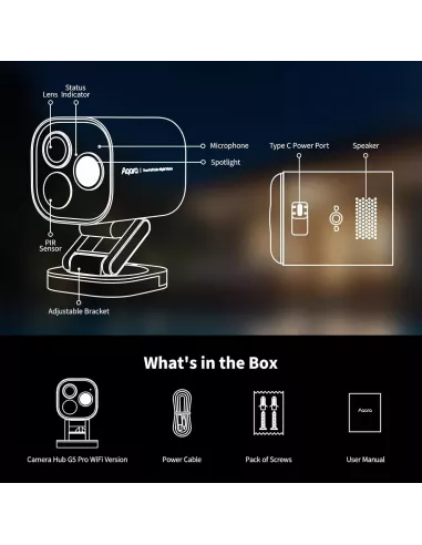 Aqara Camera Hub G5 Pro (WiFi, White) | AQ-HUB-CAM-G5-PRO-WIFI-W Aqara Camera Hub G5 Pro (WiFi, White) | AQ-HUB-CAM-G5-PRO-WIFI-W